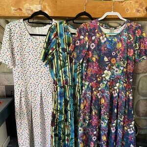 LuLaRoe plus size dress lot!
